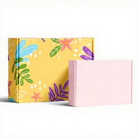 Boîte d'expédition en carton premium pour la vente en gros, couleur lavande violette, boîte d'abonnement facile à plier, boîte d'expédition pour les petites entreprises de commerce électronique