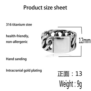 European And American Style <b>Titanium</b> Steel Hollow Woven <b>Ring</b> Unisex Party Jewelry Steel Gold - Product Image 4