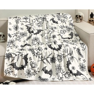 Halloween Ghost <b>Pumpkin</b> Bat Flannel <b>Blanket</b> Throw <b>Blanket</b> Nap <b>Blanket</b> Fall Decor Trick or Treat Wholesale Fade Resistant - Product Image 4
