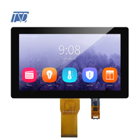 Resolución de 1024x600, 7 pulgadas, IPS GT911, controlador IC RGB, USB, interfaz I2C, pantalla táctil LCD PCAP para hogar inteligente
