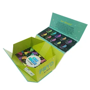 Scatola di imballaggio personalizzata all'ingrosso per scatola regalo di caramelle di noci di cibo scatola regalo di nuovo anno pieghevole scatola con Design personalizzato