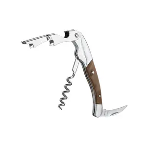 New Fashion Stainless Steel Waiters Corkscrew, All-in-one Wine Opener, Bottle Opener And Foil Cutter