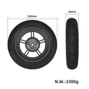 Roue avant de trottinette électrique Kukirin A1 de 10 pouces avec pneu pour Kukirin A1 10*2.75-6.5, moyeu de roue motrice - Product Image 2