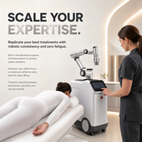 Robot de massage intelligent ZCH 4 en 1 avec têtes de travail amovibles et nettoyables pour une maintenance quotidienne facile dans les spas et salons
