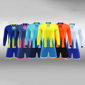 Conjunto de Uniforme de Fútbol Personalizado de Manga Larga para Niños, Uniforme de Equipo para Adultos, Camiseta de Entrenamiento Estampada - Product Image 1