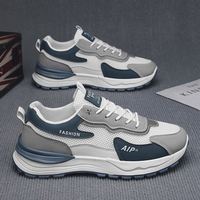 Meilleures ventes Nouvelle collection Printemps Chaussures de sport décontractées tendance pour hommes en maille respirante à semelle épaisse rehaussante et sécurisées