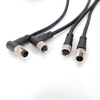 Câble de signal d'aviation M8 3-17 broches, prise mâle/femelle, caméra de voiture/DVR, caméra vidéo, moniteur CCTV, connecteur de caisson de basses, faisceau de câbles