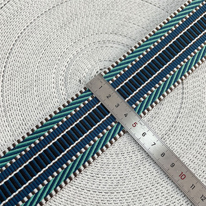 REWIN Manufacturer <strong>2</strong> <strong>Inch</strong> Wide Soft <strong>Cotton</strong> Ethnic <strong>Webbing</strong> Jacquard Woven Ribbon <strong>Webbing</strong> for Belt Bag Handle Strap Purse Strap - Product Image 6