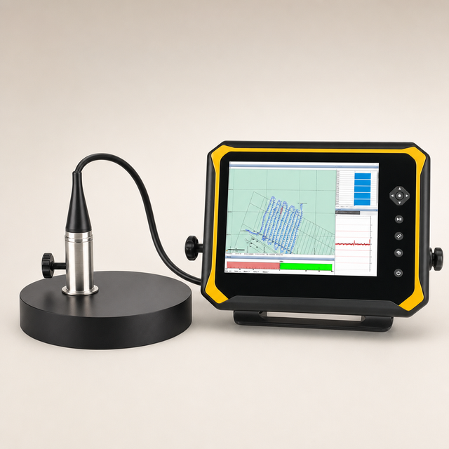 Hi-target HD-670 Full Digital Echo Sounder 200kHz Single Beam 300m Depth 1cm Accuracy IP66 Magnesium Alloy Win10 Transducer