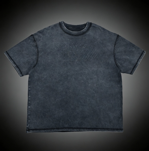 Camiseta de Hombre Personalizada, Estilo Hip Hop Vintage, Lavado Ácido, 100% Algodón, Bordada, 220g, Corte Holgado - Product Image 2