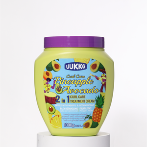 UUKKG Nouveau <span class=keywords><strong>Masque</strong></span> Capillaire 2-en-1 Raffiné et Soyeux Anti-Frisottis à la Pastèque, Fraise, Figue, Banane, Ananas, Avocat, Framboise, Orange et Citron - Product Image 5