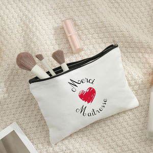 Trousse de maquillage personnalisée avec motif de remerciement, trousse de toilette de voyage, trousse de toilette, 1 pièce - Product Image 6