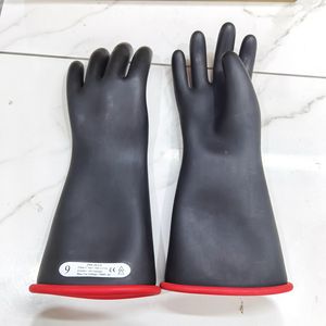 Bottes et gants diélectriques en caoutchouc électriques certifiés CE haute tension classe 1 - Product Image 3