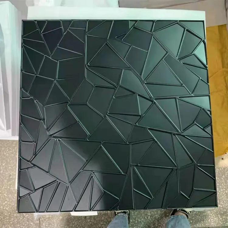 Mexico 3d Paneles De Pared Nóng Bán Matte Đen Thiết Kế Gạch Hiệu Ứng Gạch Nổi Nền Deco 3d Wall Panels