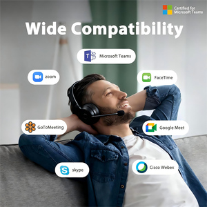 Văn Phòng Không Dây Tai Nghe Cho Trung Tâm Cuộc Gọi <span class=keywords><strong>PC</strong></span> Máy Tính Xách Tay Đội Zoom Cho Nhà Văn Phòng Sử Dụng - Product Image 6