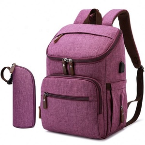 BEARKY Smart Laptop Backpack Fashion Heath Fabric <strong>Travel</strong> <strong>Rucksack</strong> with Detachable Pouch Multi-functional Business Bag - Product Image 2