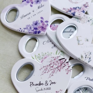 Abridor de Botellas Creativo en Forma de Corazón, Impresión a Color con Logotipo Personalizado, Recuerdo para Invitados de Bodas, Cumpleaños y Fiestas - Product Image 6