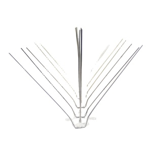 Base de clôture murale en PC et pointes anti-oiseaux en acier inoxydable 304 pour répulsif à oiseaux, pointes anti-oiseaux de bonne qualité, anti-pigeons - Product Image 6