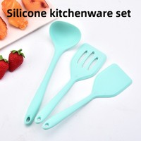 Ensemble d'ustensiles de cuisine en silicone 11 pièces, spatule, pelle de cuisson, cuillère ajourée, louche à soupe, résistant à la chaleur, antiadhésif - Vente en gros