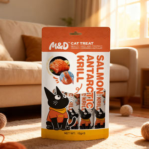 Atacado de Petiscos para Animais de Estimação: Tiras de Frango, Atum e Salmão com Alto Teor de Proteína para Gatos e Cães – Petiscos Úmidos Saudáveis e Deliciosos - Product Image 1