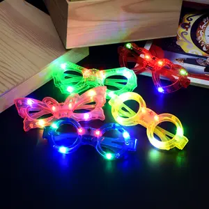 Nicro leuchtende sternform led-brille für kinder geburtstag halloween weihnachten feiern bar party neon-farbenprächtige leuchtende brille
