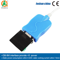 Cable convertidor AoShangMing USB a RS485/422 DB9 con carcasa de ABS para aplicaciones informáticas de PCB y HMI