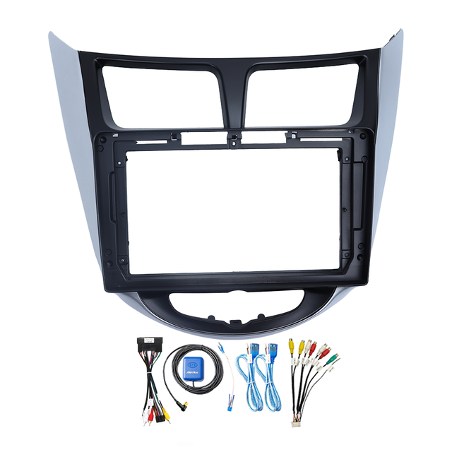 Meihua Best Selling Universal Car DVD Player Frame for 9Inch HYUNDAI Verna 2011-2016 Android Car Radio Audio Player Frame