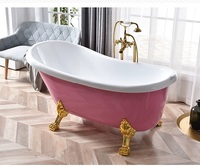 Baignoire moderne personnalisée indépendante Baignoire en acrylique pour une personne adulte Baignoire profonde Salle de bains luxueuse au design luxueux