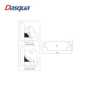 Dasqua उच्च परिशुद्धता 6 ब्लेड मीट्रिक वेल्डिंग पट्टिका गेज वेल्ड माप गेज - Product Image 2