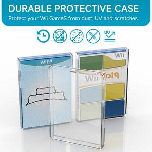 Caja de Videojuegos de Acrílico Protectora con Bordes Reforzados para Juegos Clásicos, Protección Antirayones - Product Image 4