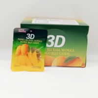 Heetverkopende Aziatische 3D Mango Jelly Candy Lekkere Fruit Jelly Snoepjes Thailand Mango Jelly's