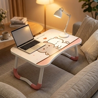 Bureau portable pliable pour ordinateur portable, table de lit en métal pour l'étude, support pliable pour ordinateur portable à utiliser avec des outils