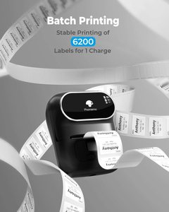 Impresora de Etiquetas Phomemo M110 Mejorada, Impresora de Códigos de Barras, Impresora Térmica Portátil con Bluetooth para Teléfono/Tableta/PC/Mac - Product Image 6