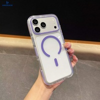 Coque anti-jaunissement transparente magnétique pour iPhone 17 Pro, coque en plastique transparente pour iPhone 17 Pro Max