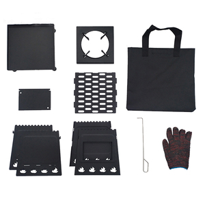 Fornello <span class=keywords><strong>da</strong></span> Campeggio in Acciaio per <span class=keywords><strong>Esterni</strong></span>, Scelta delle Celebrità di Internet, per Picnic e Bollitura dell'Acqua, 250x360mm, con Guanti per Grigliare - Product Image 6