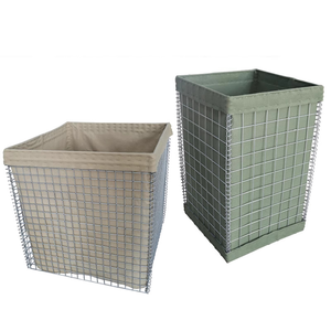 Savunma bariyeri, kaynaklı Gabion sepeti, Metal örgü konteyner ve ağır hizmet tipi kumaş - Product Image 4