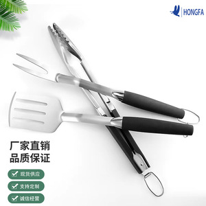 Hongfa Stainless Steel BBQ Fork Heat Resistance Grill Tool For Outdoor Cooking - Product Image 5