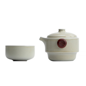 Portable Ceramic <b>Tea</b> <b>Set</b> For Travel With Carry Case One Person Use - Product Image 5