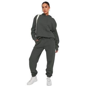 Ensembles de survêtements 2 pièces multicolores pour femmes, avec sweat à capuche <span class=keywords><strong>et</strong></span> pantalon, grandes tailles, mode automne, pour le voyage <span class=keywords><strong>et</strong></span> l'aéroport - Product Image 6