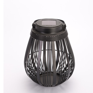 Solar Bamboo Lantern <b>Led</b> <b>Light</b> <b>Sensor</b> Hanging Outdoor Garden Decor Portable 6V DC Mono Si Solar Power - Product Image 4