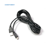 Mini USB de 3m para el cable de carga del controlador PS3 con anillo magnético para el cable del cargador USB del controlador inalámbrico PS3