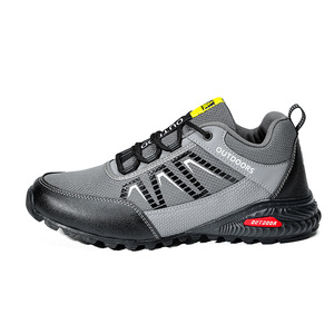 Chaussures de randonnée pour hommes, tige synthétique, doublure en mesh, semelle extérieure en caoutchouc, respirantes, toutes saisons, chaussures de trekking et de marche en plein air, bout rond, EVA - Product Image 5