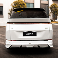 GOFY Sporty Polished Finish Rear Bumper Lip Xpeng X9 2024- MPV 1st Gen Vacuum Formed PP Diffuser Spoiler Splitter Exterior