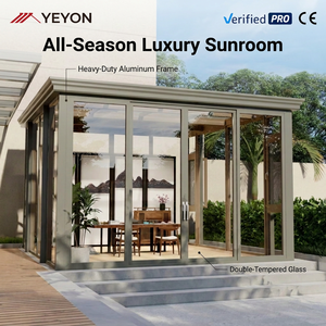 Yeyon 2026 OEM Jardín de Invierno Panorámico de Cristal para Paisajismo Profesional de Patios Traseros, Invernadero Residencial Exterior de Cristal - Product Image 1