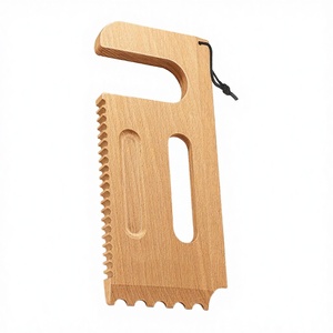 Nettoyeur de grille de barbecue au charbon sans poils, grattoir en bois durable et portable - Product Image 2