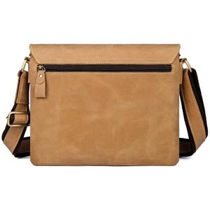 Borsa a Tracolla in Pelle Andong, Pelle Crazy Horse, Borsa Retrò da <span class=keywords><strong>Uomo</strong></span>, Casual e alla Moda, Grande Capacità, Borsa Messenger <span class=keywords><strong>Monospalla</strong></span> - Product Image 4