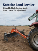 Niveleuse de terrain agricole laser Small Swan PWS330, poids 1100 kg, machine de nivellement de terrain pour l'agriculture industrielle