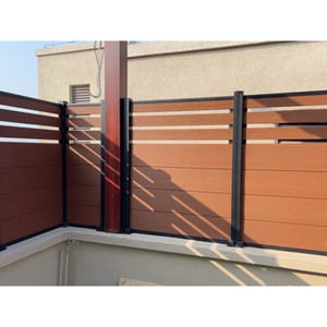 Dễ dàng lắp ráp cao tự làm sàn vườn WPC tấm trong nhà hàng rào bảng Tường Ngoài Trời WPC riêng tư hàng rào an ninh hàng rào siêu thị - Product Image 6