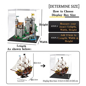 Boîte <span class=keywords><strong>de</strong></span> présentation en acrylique pour objets <span class=keywords><strong>de</strong></span> collection, figurines <span class=keywords><strong>Lego</strong></span>, poupées, modèles réduits, anti-poussière, empilable, taille personnalisable - Product Image 6