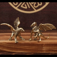 Artisanat en métal, statue de dragon en laiton, moulage, découpe, impression, décoration d'intérieur, petit ornement de bureau